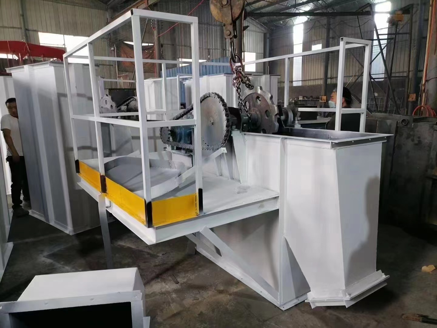 TD250沙子挖鬥垂直提升上料機使用介紹